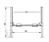 Triumph NOS9000 9,000 LB 4 Post Car Lift