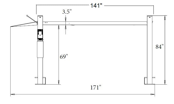 Triumph NSS-8 Classic 8,000 LB 4 Post Car Lift (Shorter Length)